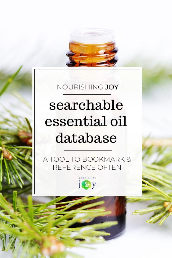 essential oil database